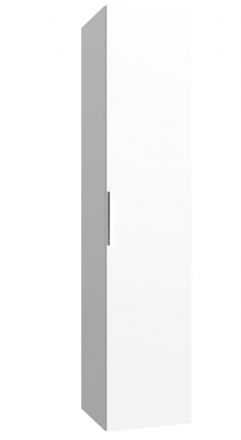 Badezimmer - Hochschrank Ongole 22, Farbe: Weiß matt – Abmessungen: 160 x 35 x 35 cm (H x B x T)