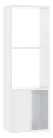 Jugendzimmer - Hängeregal / Wandregal Marincho 94, Farbe: Weiß - Abmessungen: 159 x 53 x 32 cm (H x B x T)