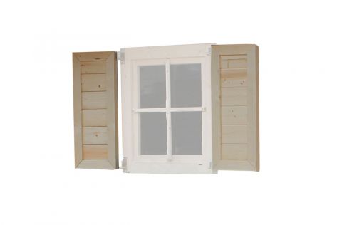 Fensterläden aus 44 mm dickem Fichtenholz
