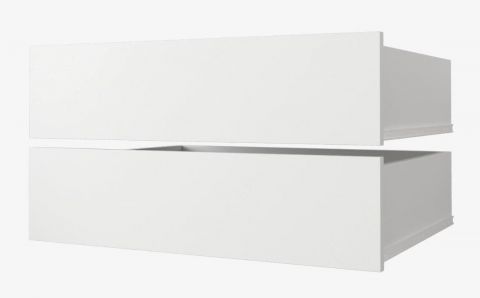 Schubladen für Kleiderschrank, 2er Set, Farbe: Weiß - für Schränke mit der Breite 120 - 200 cm