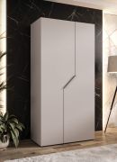 Kleiderschrank / Drehtürenschrank | Farbe: Kaschmir | 1 Meter breit | 1 Fach | 1 Kleiderstange | Griffe: Kaschmir | Maße: 100 x 52 x 202 cm | Soft-Close-Funktion | ABS