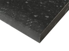 Arbeitsplatte für Küchenzeile / Küchenblock | Farbe: Feuerstein Schwarz | 180 x 60 x 3,8 cm