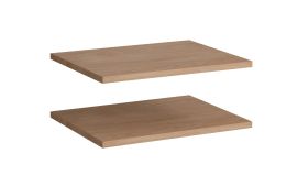 Holzeinlegeboden | 2er Set | Farbe: Eiche Puccini | Maße: 50 x 36 x 2 cm