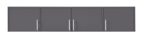 Schrankaufsatz Hannut 43, Farbe: Anthrazit - Abmessungen: 40 x 200 x 56 cm (H x B x T)