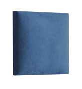Polsterpaneele, 10er Set, Farbe: Marineblau, Bezug: Velour, Maße: 50 x 40 cm