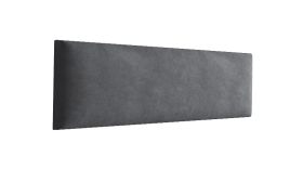 Polsterpaneele, 10er Set, Farbe: Anthrazit, Bezug: Velour, Maße: 60 x 15 cm