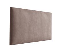 Polsterpaneele, 10er Set, Farbe: Braun, Bezug: Velour, Maße: 70 x 30 cm