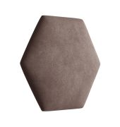 Polsterpaneele, 10er Set, Farbe: Braun, Bezug: Velour, Maße: 35 x 40,5 cm