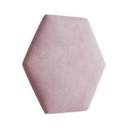 Polsterpaneele, 10er Set, Farbe: Rosa, Bezug: Velour, Maße: 35 x 40,5 cm