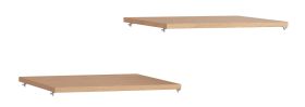 Fachboden für eintürigen Kleiderschrank | 2er Set | Farbe: Beige | Maße: 42 x 45 cm