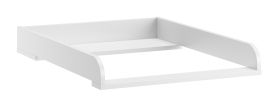 Babyzimmer Wickelaufsatz für Kommode Malte 03 | Farbe: Weiß | Maße: 58,6 x 77 x 9,6 cm | für Baby- & Kinderzimmer | einfach abnehmbar