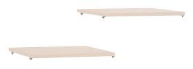 Fachboden für viertürigen Kleiderschrank | 2er Set | Farbe: Beige | 44 x 51 cm