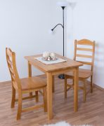 Tisch Kiefer massiv Vollholz Erlefarben Junco 227A (eckig) - 90 x 60 cm (B x T)