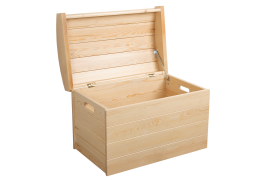 Truhe Kiefer massiv Vollholz natur 183 – Abmessung 77 x 54 x 50 cm