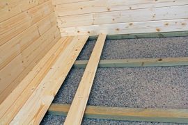 Fußboden für Gartenhaus PR12 mit Grundfläche: 13,90 m²