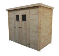 Gartenschuppen Pöchlarn - 1,30 x 2,35 Meter aus 19mm Blockbohlen