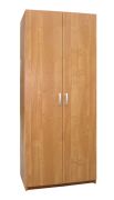 Drehtürenschrank / Kleiderschrank Sepatan 14, Farbe: Erle - Abmessungen: 195 x 80 x 57 cm (H x B x T)