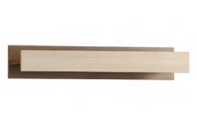 Hängeregal / Wandregal Pasuruan 15, Farbe: Nuss / Ahorn - Abmessungen: 10 x 85 x 27 cm (H x B x T)