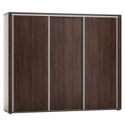 Schiebetürenschrank / Kleiderschrank Aitape 38, Farbe: Sonoma Eiche dunkel - Abmessungen: 188 x 200 x 60 cm (H x B x T)