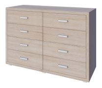Kommode Kerowagi 13, Farbe: Sonoma Eiche - Abmessungen: 90 x 135 x 41 cm (H x B x T)