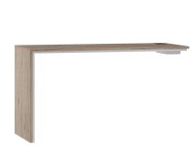 Erweiterung für Schreibtisch Cianjur, Farbe: Eiche / Weiß - Abmessungen: 77 x 150 x 60 cm (H x B x T)