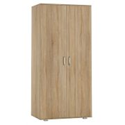 Drehtürenschrank / Kleiderschrank Ciomas 24, Farbe: Sonoma Eiche - Abmessungen: 190 x 90 x 55 cm (H x B x T)