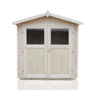 Gartenhäuschen Sommerruhe 5 - 2,90 x 2,90 Meter aus 19 mm Blockbohlen