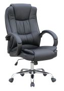 Drehstuhl Tamest 89, Farbe: Schwarz - Abmessungen: 114 - 122 x 66 x 64 cm (H x B x T)