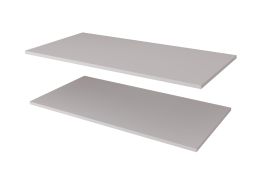 Holzeinlegeboden für Kleiderschrank Karim & Marieta | 2er Set | Farbe: Weiß | für Schränke mit der Breite: 90 cm