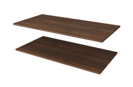 Holzeinlegeboden für Kleiderschrank Karim & Marieta | 2er Set | Farbe: Walnuss Warmia | für Schränke mit der Breite: 90 cm
