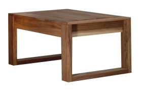 Couchtisch Wooden Nature 13 Wildeiche massiv lackiert - 100 x 65 x 46-65 cm (B x T x H)