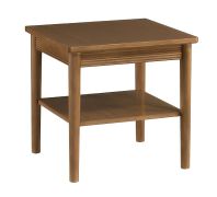 Couchtisch | Eiche Karamell | Wohnzimmertisch | quadratisch | 52 x 52 x 50 cm | 1 Ablagefach | teilmassiv | Inginele 09