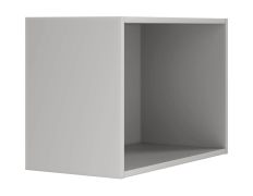 Aufsatz für Regal Edegem 06 | Farbe: Platingrau | ABS-Kanten | 59 x 30 x 40 cm | 1 Fach