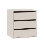Schubladen für Kleiderschränke Cabecao | Kaschmir | Schubladenkasteneinsatz | 3 Schubladen | 63,5 x 60 x 50,5 cm | eckig | kompaktes Design