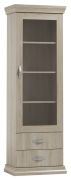 Vitrine Wewak 25, Farbe: Sonoma Eiche - Abmessungen: 200 x 65 x 42 cm (H x B x T)