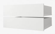 Schubladen für Kleiderschrank, 2er Set, Farbe: Weiß - für Schränke mit der Breite 100 cm