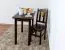 Stuhl Kiefer massiv Vollholz Walnussfarben Rustikal Junco 248 - Abmessungen: 91 x 35 x 44 cm (H x B x T)