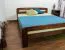Jugendbett Kiefer Vollholz massiv Nussfarben A6, inkl. Lattenrost - Abmessung 160 x 200 cm