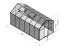 Gewächshaus Chicoree L10, HKP 6 mm, Grundfläche: 9,50 m² - Abmessungen: 430 x 220 cm (L x B)