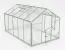 Gewächshaus - Glashaus Grünkohl L8, gehärtetes Glas 4 mm, Grundfläche: 7,90 m² - Abmessungen: 360 x 220 cm (L x B)