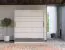 Schiebetürenschrank / Kleiderschrank Sidonia 08, Farbe: Eiche weiß / Anthrazit - Abmessungen: 220 x 149 x 62 cm (H x B x T)