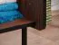 Regal Mairenke 10, Farbe: Walnuss / Schwarz matt - Abmessungen: 191 x 59 x 40 cm (H x B x T)