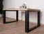 Couchtisch "Prizren" 02, Eiche Artisan / Mattschwarz, 105 x 60 x 50 cm, geeignet als Beistelltisch für Wohnzimmer, Schlafzimmer, Kinderzimmer, Jugendzimmer