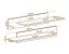 2er Set schlichter Wandregale Raudberg 49, Farbe: Weiß - Abmessungen: 20 x 100-120 x 20 cm (H x B x T)