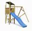 Kinderspielturm / Spielanlage Anton inkl. Doppelschaukel und Wellenrutsche FSC®