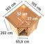 Sauna Aurora 04, 68 mm Wandstärke - 165 x 165 x 202 cm (B x T x H)