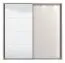 Schwebetürenschrank mit zwei Fächer Krupa 01, Farbe: Kaschmir, 2,2 Meter breit, Spiegeltür, ABS-Kanten, Maße: 217,5 x 220 x 62 cm, zwei Kleiderstangen