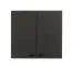 Hängeschrank Plina 02, Farbe: Weiß / Schwarz / Schwarz Matt, zwei Türen, ABS-Kantenschutz, modernes Design, zwei Fächer, Maße: 57 x 60 x 30 cm, für Küchen