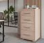 Kommode Garut 08, Farbe: Sonoma Eiche - Abmessungen: 66 x 35 x 50 cm (H x B x T)