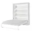 Schlafzimmer Komplett - Set D Nalut in Weiß | 6-teilig | Schrankbett 160 x 200 cm mit LED-Beleuchtung | Kleiderschrank | Kommode